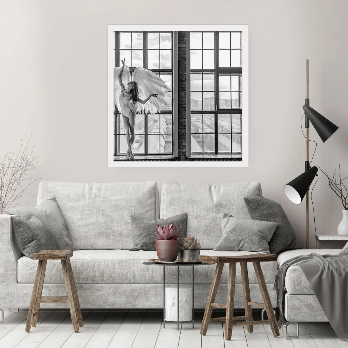 Plakat - Miasto aniołów? - 50x50 cm