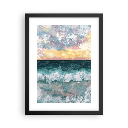Plakat w czarnej ramie - Woda, światło, powietrze - 30x40 cm