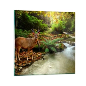 Obraz na szkle - Witam w moim świecie - 50x50 cm