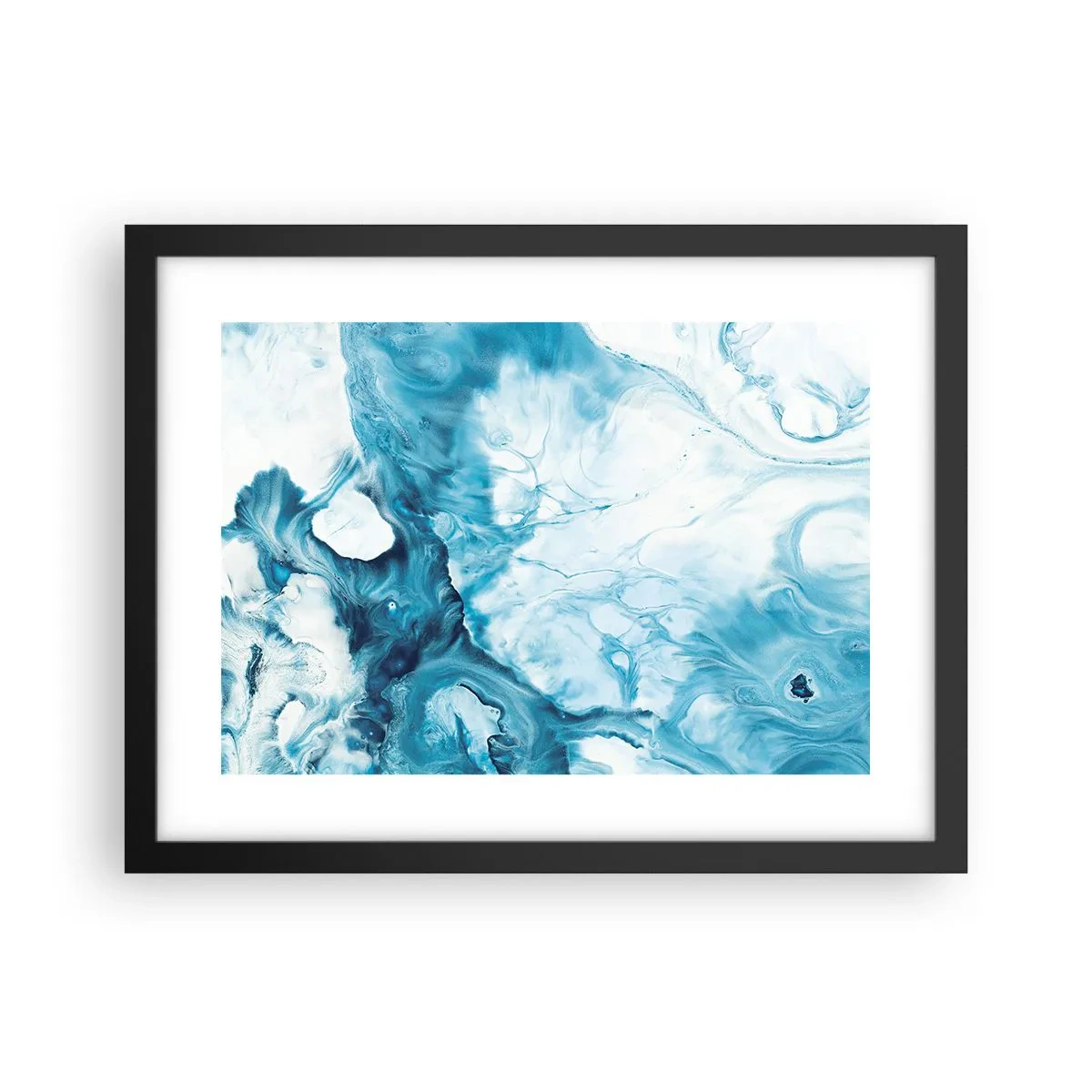 Plakat w czarnej ramie - Koncert błękitu - 40x30 cm
