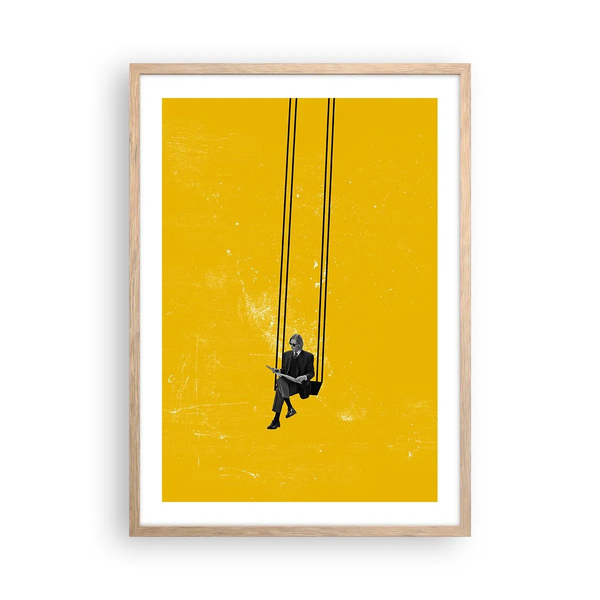 Plakat w ramie jasny dąb - Dzień jak co dzień - 50x70 cm