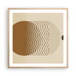 Plakat w ramie jasny dąb - O pochodzeniu figur geometrycznych - 60x60 cm