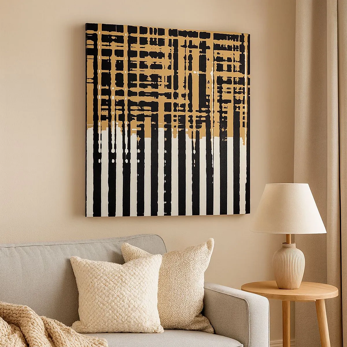 Obraz na płótnie - Architektoniczna abstrakcja - 30x30 cm