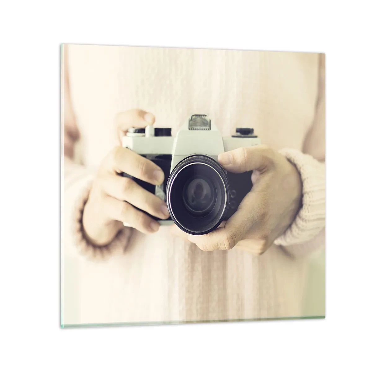 Obraz na szkle - By widzieć więcej… - 50x50 cm