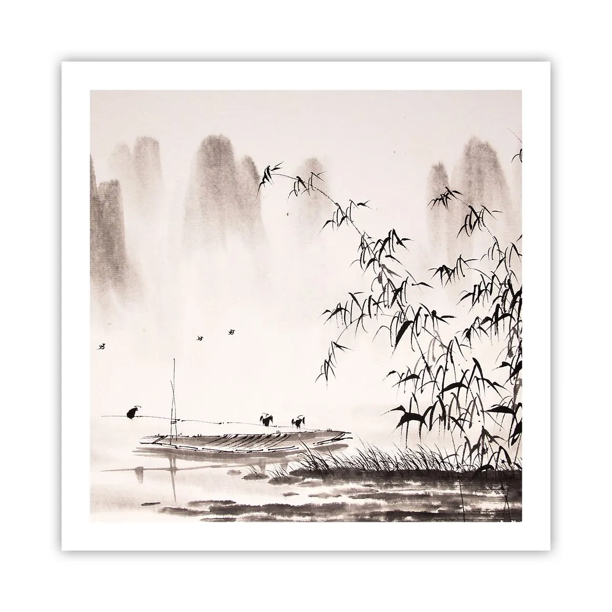 Plakat - Cisza ryżowych pól - 60x60 cm