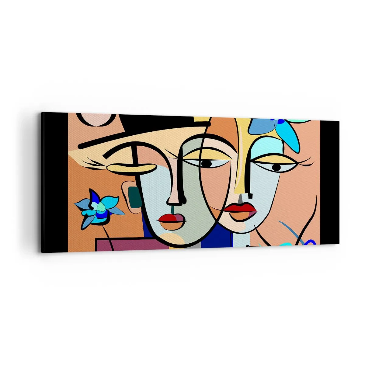 Obraz na płótnie - Picassowskie randez vous - 100x40 cm