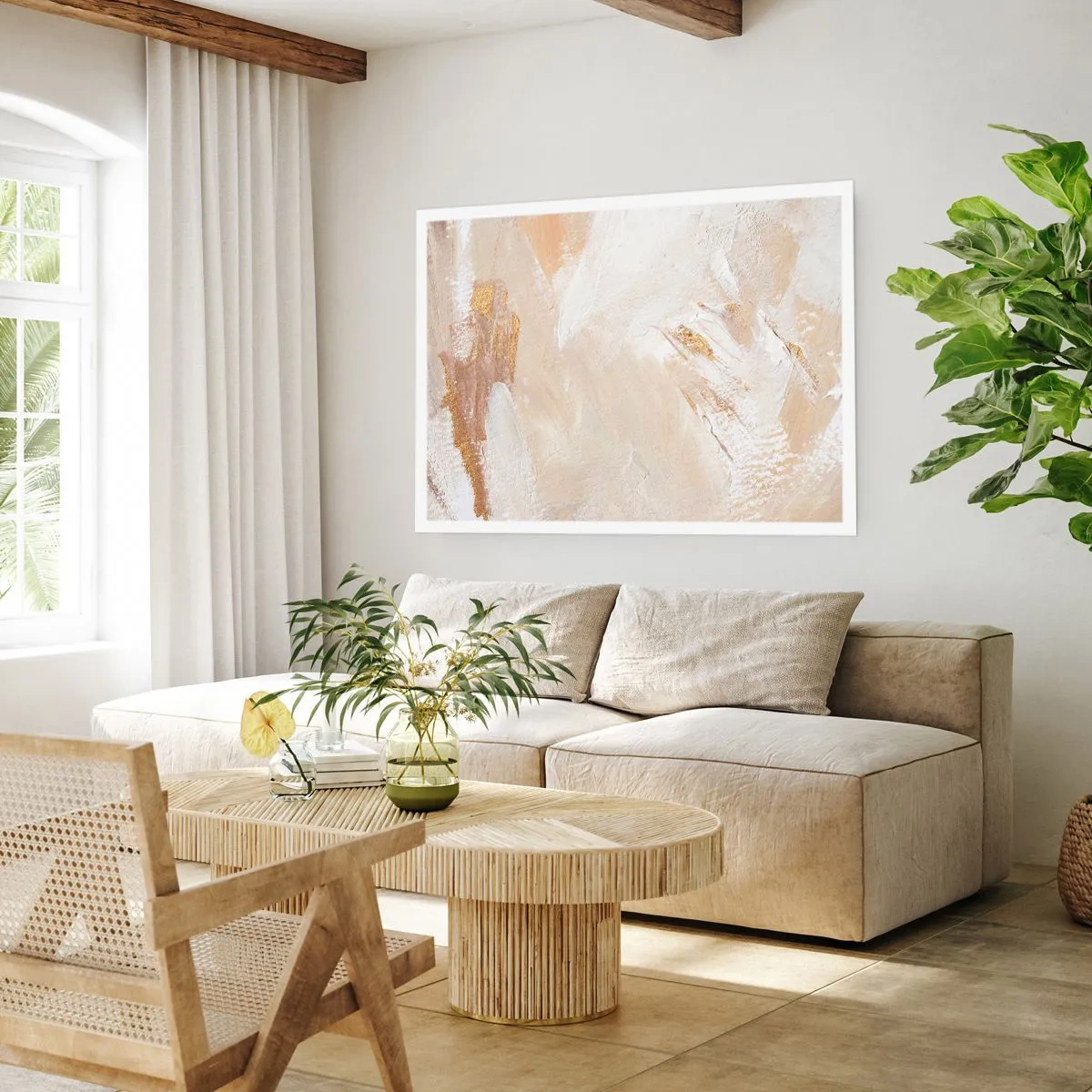 Plakat - Pastelowa kompozycja - 91x61 cm