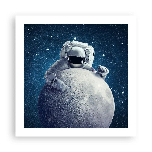 Plakat - Kosmiczny żartowniś - 50x50 cm