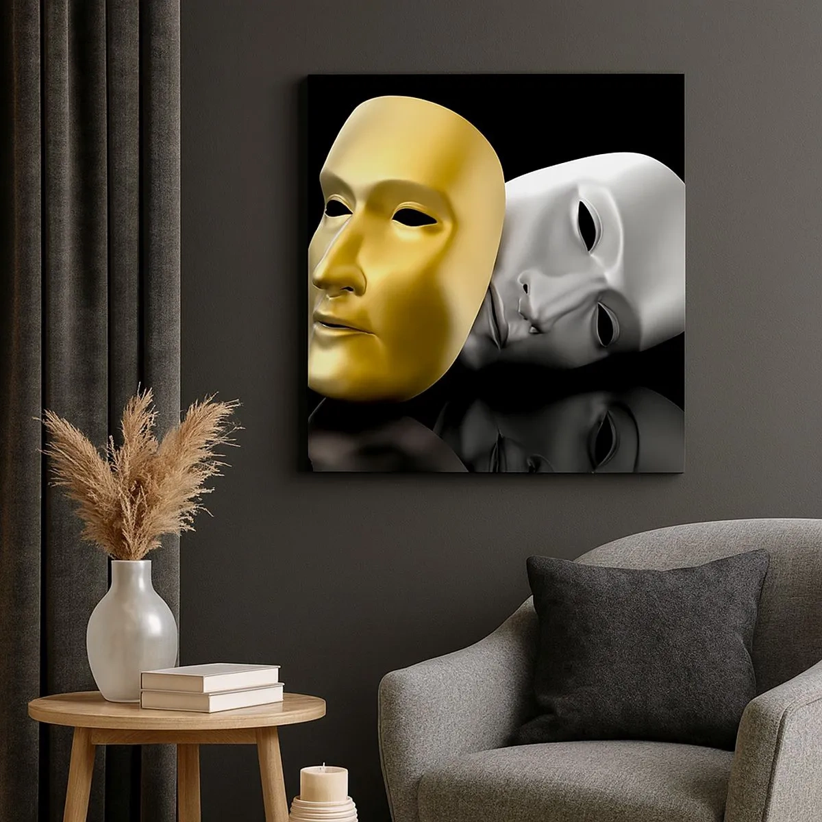 Obraz na płótnie - Życie to jest teatr - 30x30 cm