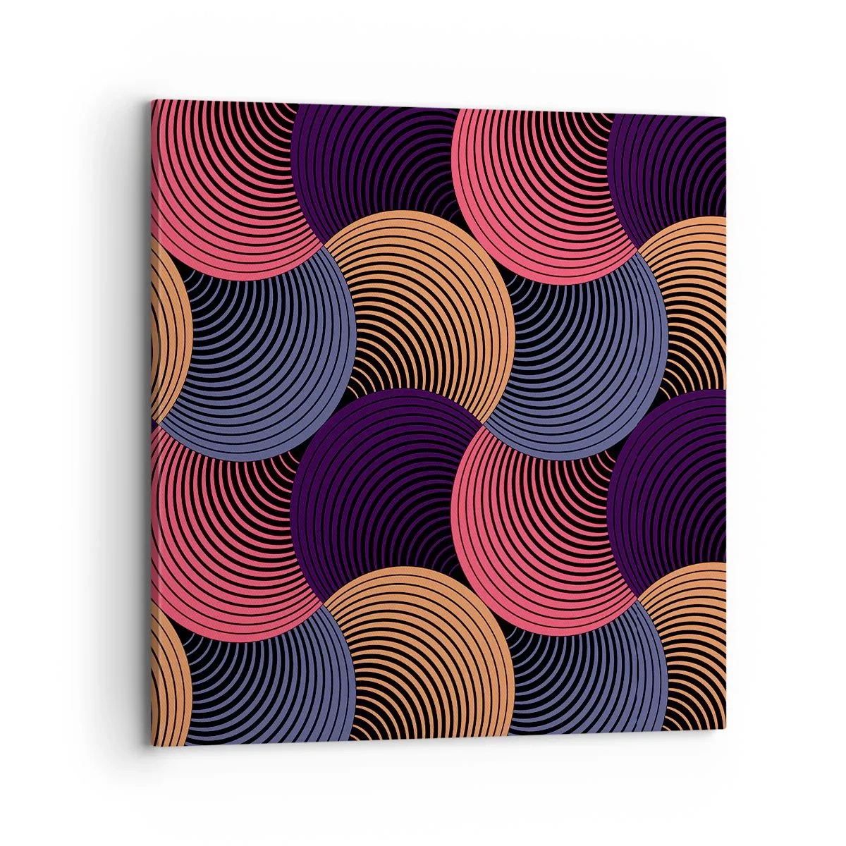 Obraz na płótnie - W kolistym rytmie - 70x70 cm