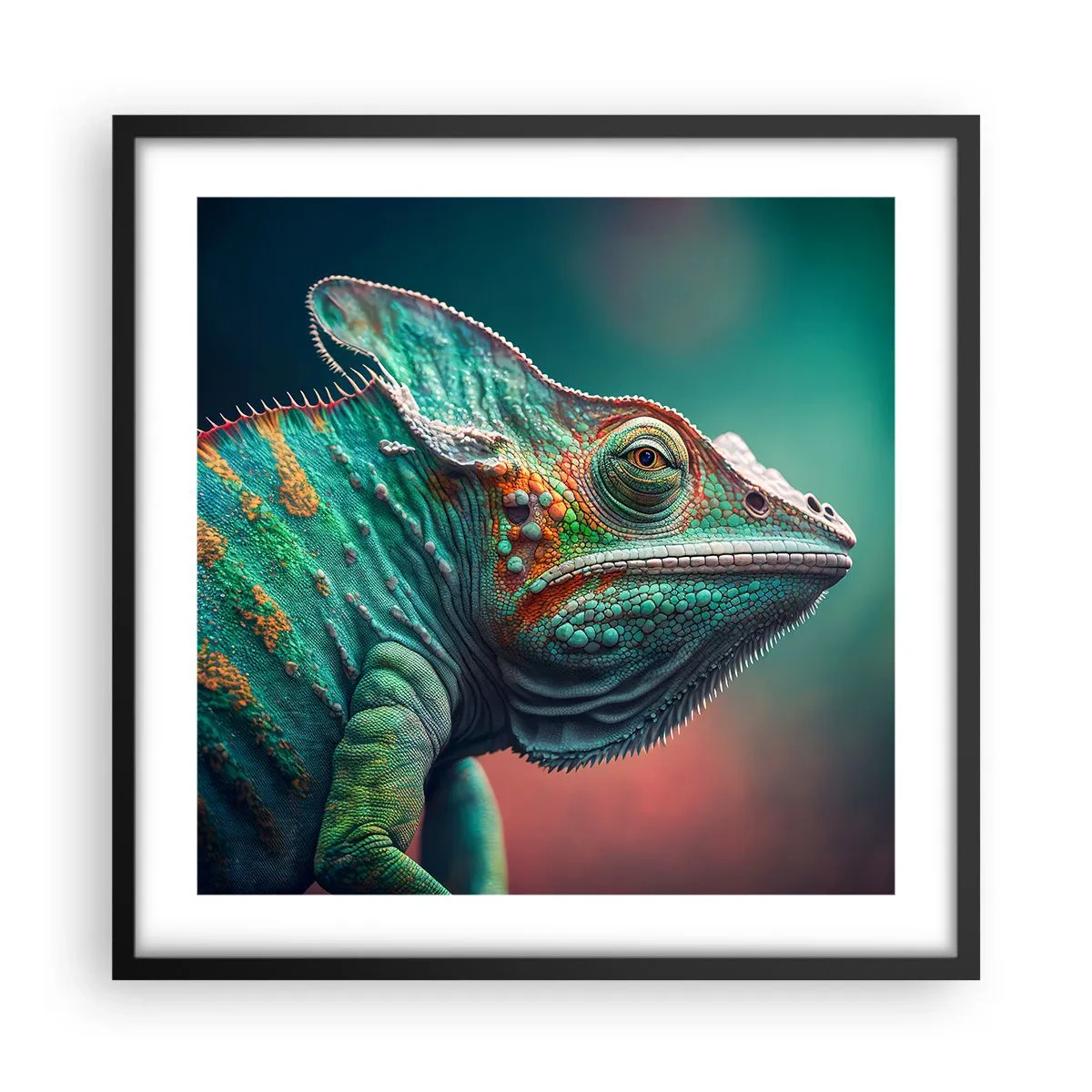 Plakat w czarnej ramie - Widzisz mnie? Niedobrze… - 50x50 cm