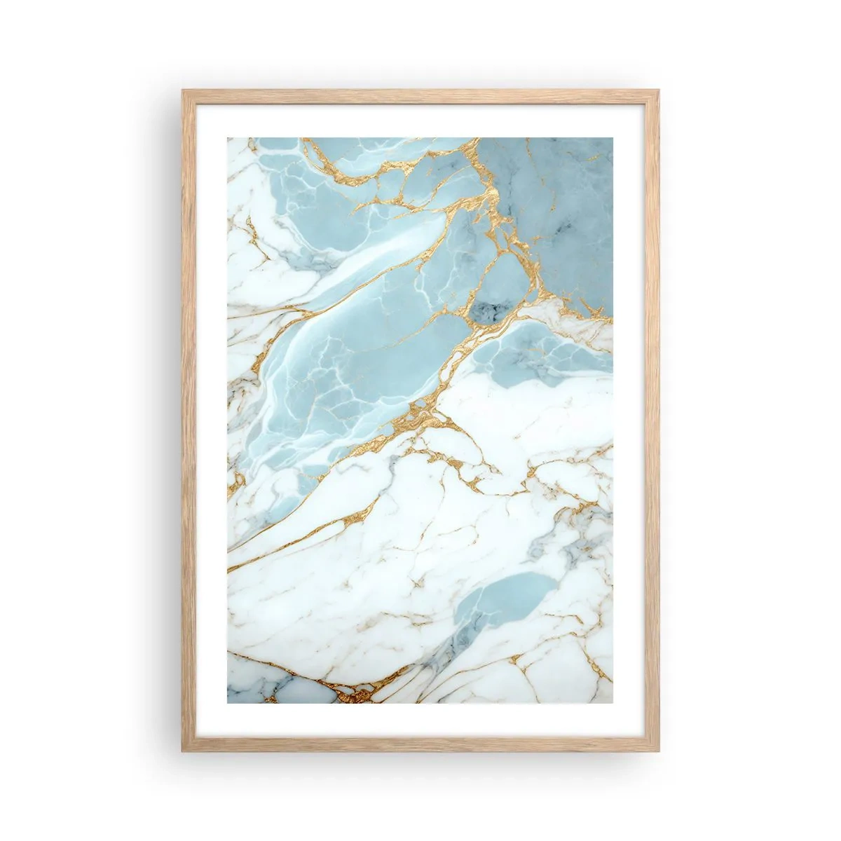 Plakat w ramie jasny dąb - Bogactwo kamienia - 50x70 cm