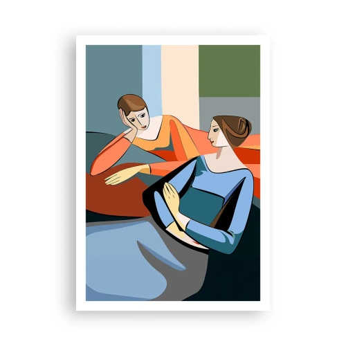 Plakat - Chwila zwierzeń - 70x100 cm
