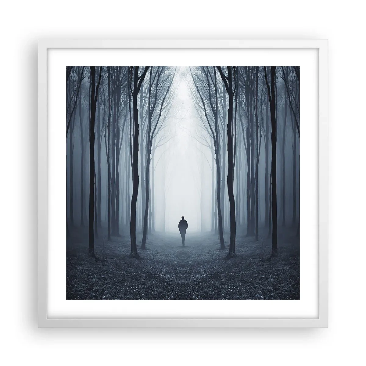 Plakat w białej ramie - I wszystko proste i jasne - 50x50 cm