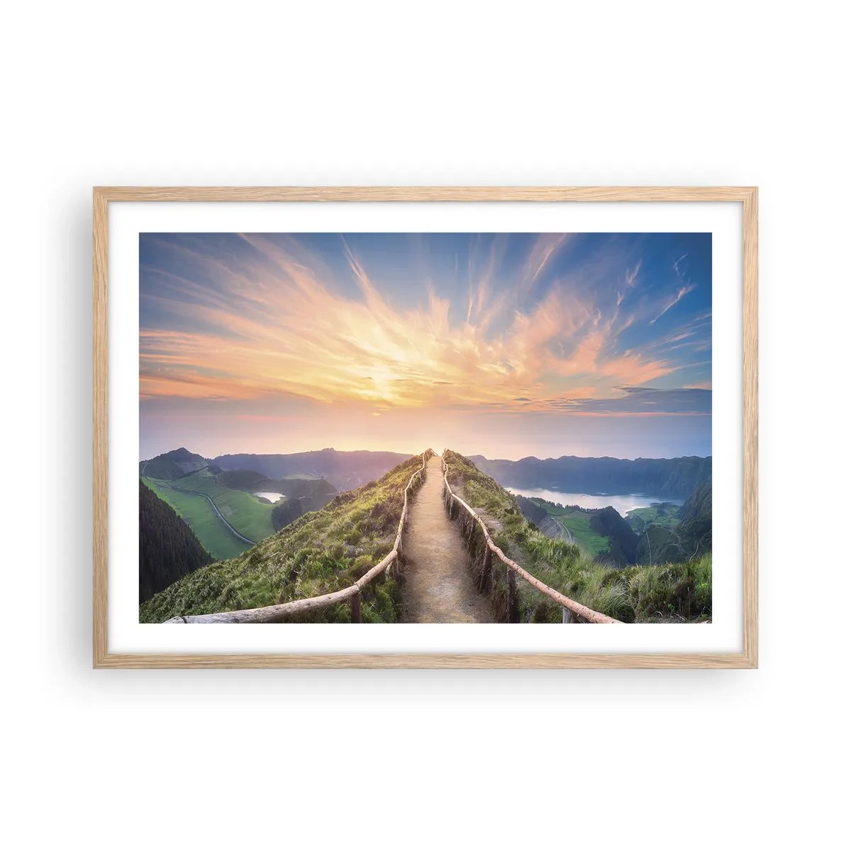 Plakat w ramie jasny dąb - Blisko nieba - 70x50 cm