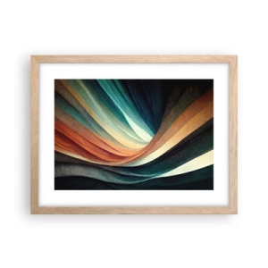 Plakat w ramie jasny dąb - Utkane z barw - 40x30 cm