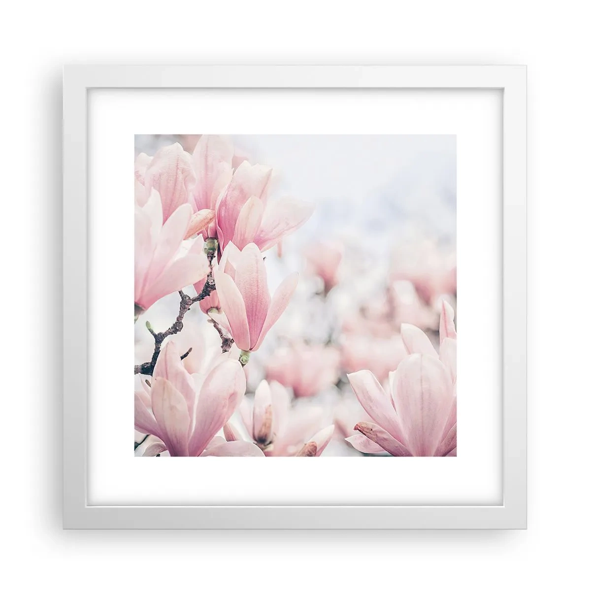 Plakat w białej ramie - Ideał subtelności - 30x30 cm