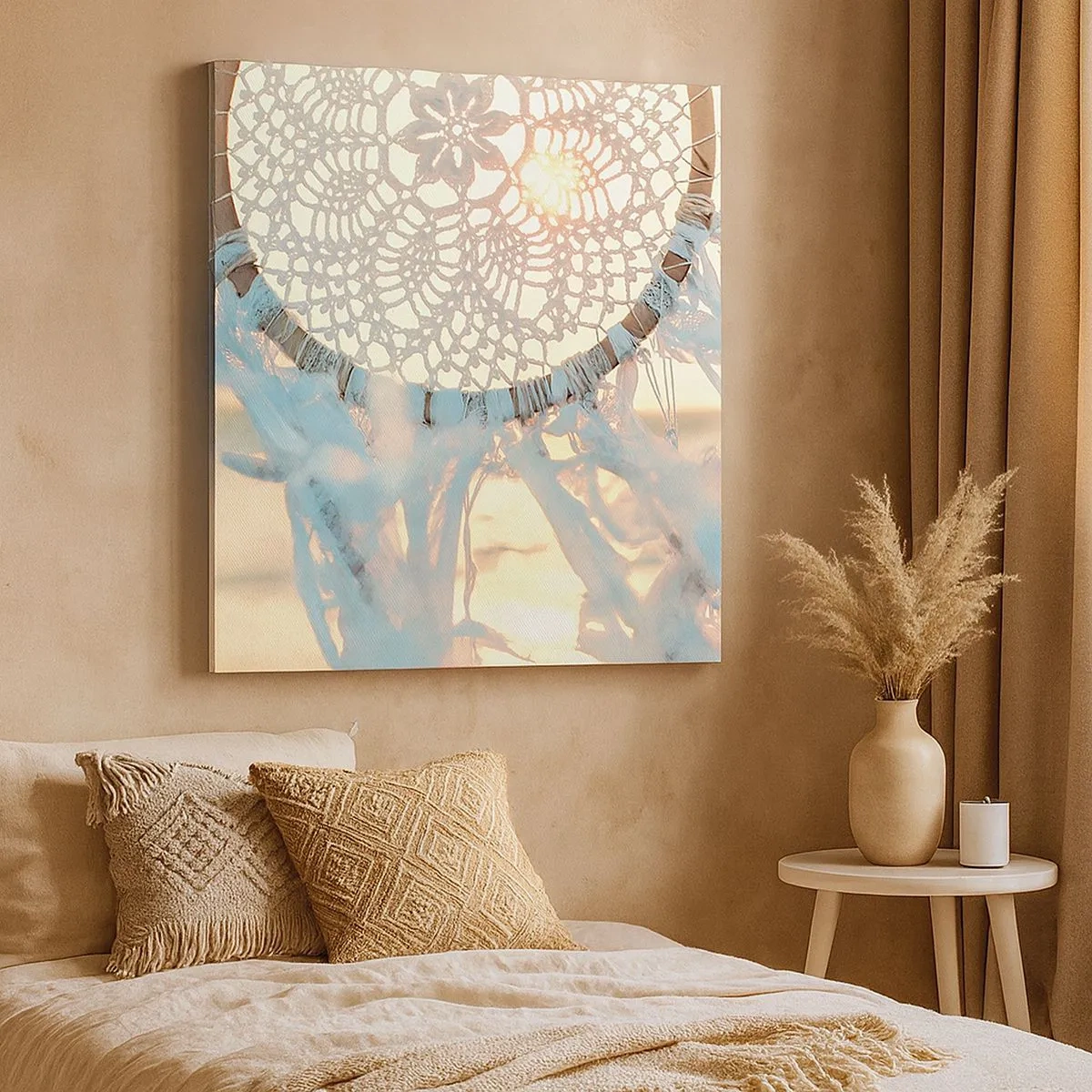 Obraz na płótnie - Koronkowy totem - 30x30 cm