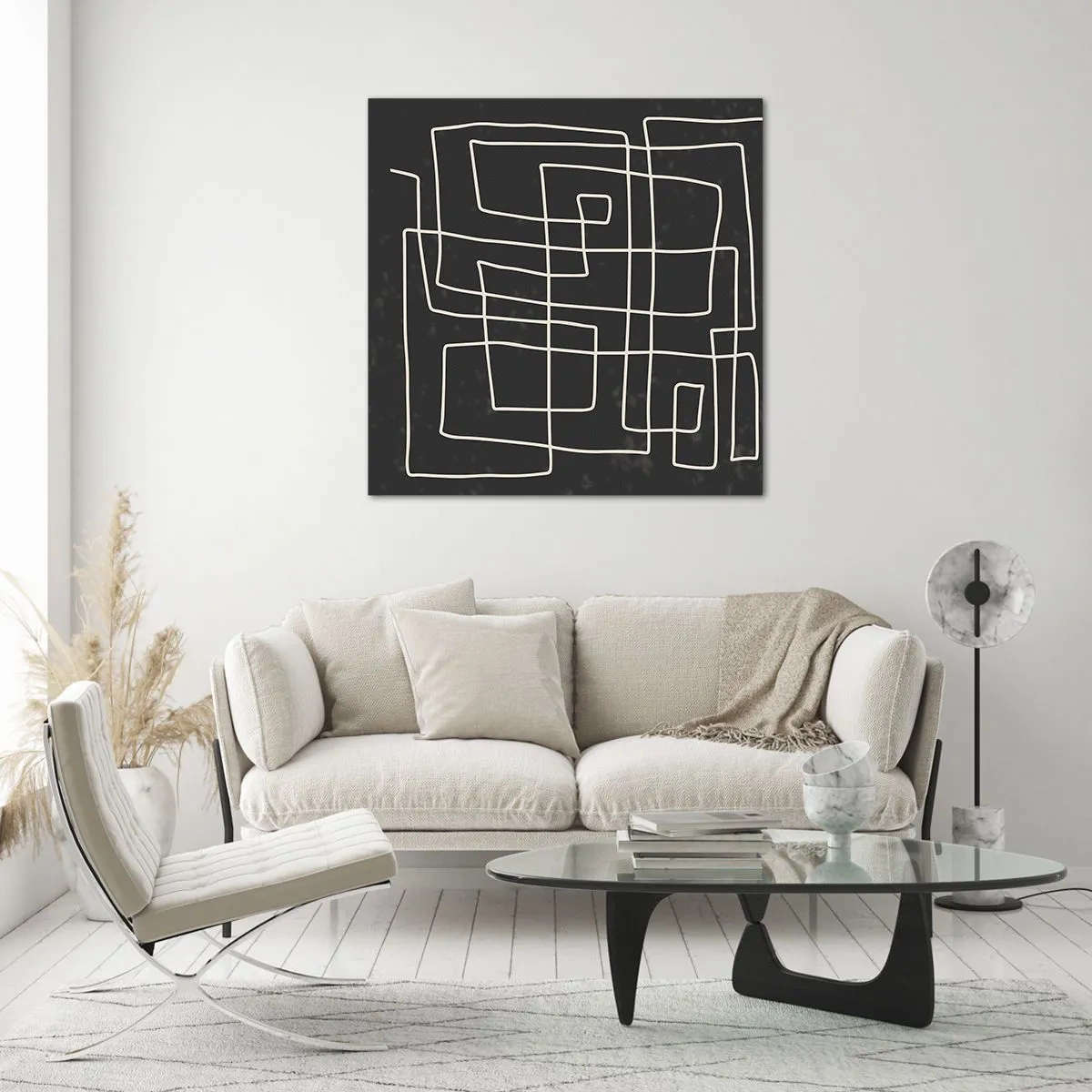 Obraz na szkle - Nie taki prosty - 40x40 cm