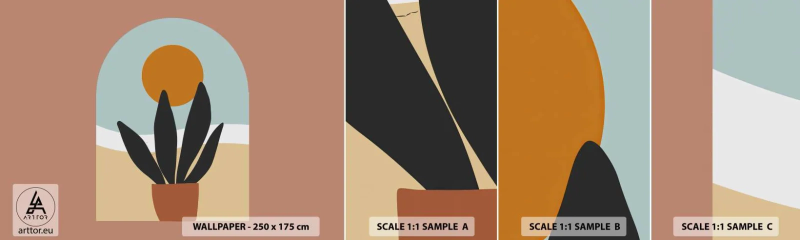 Fototapeta Próbka Samoprzylepna Deluxe Sticker - Drobne radości - Kwiat, Okno, Sztuka - 100x30 cm