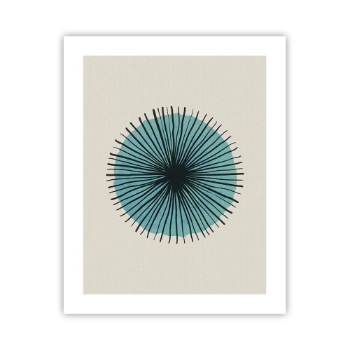 Plakat - Promieniście na błękicie - 40x50 cm