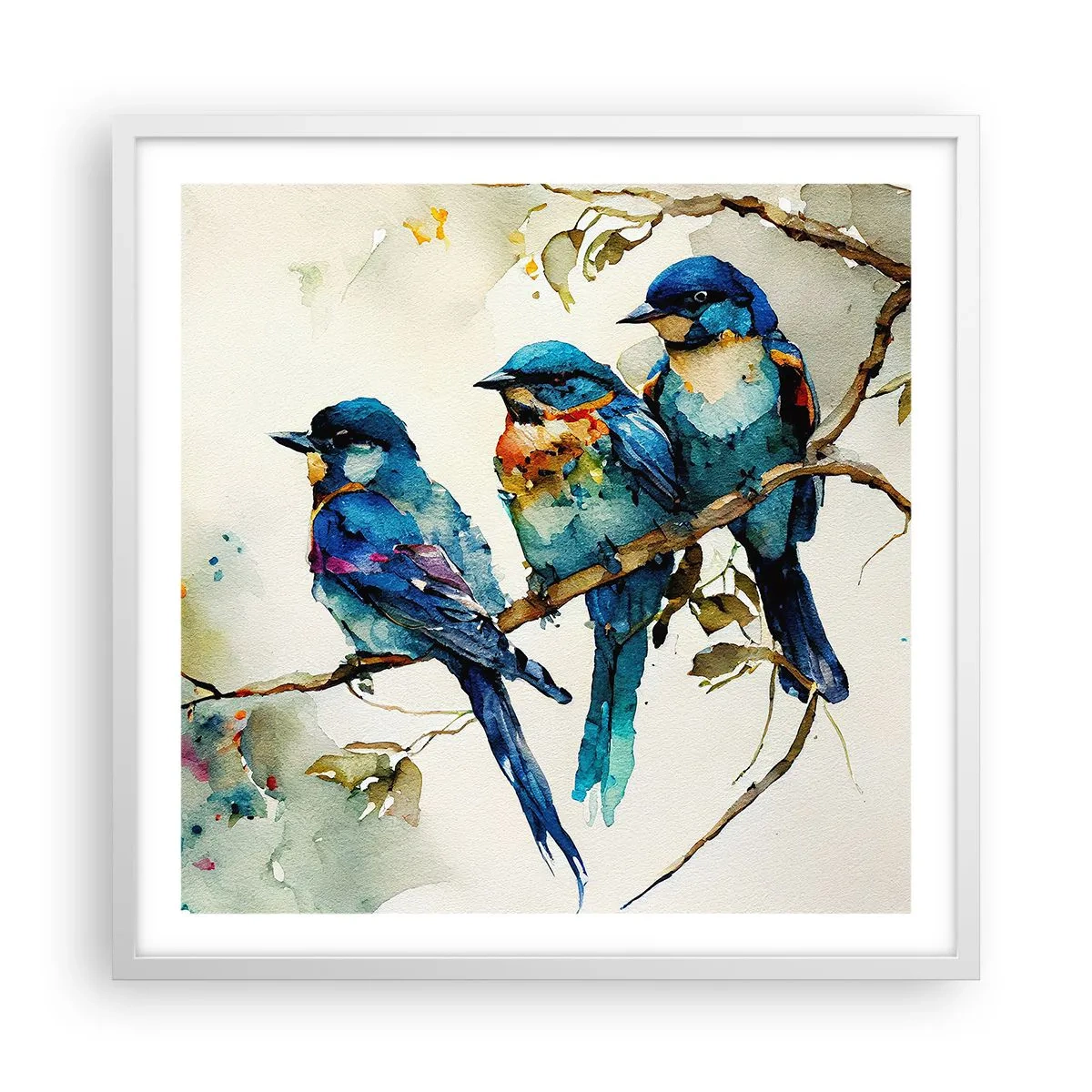 Plakat w białej ramie - Obraził się? - 60x60 cm