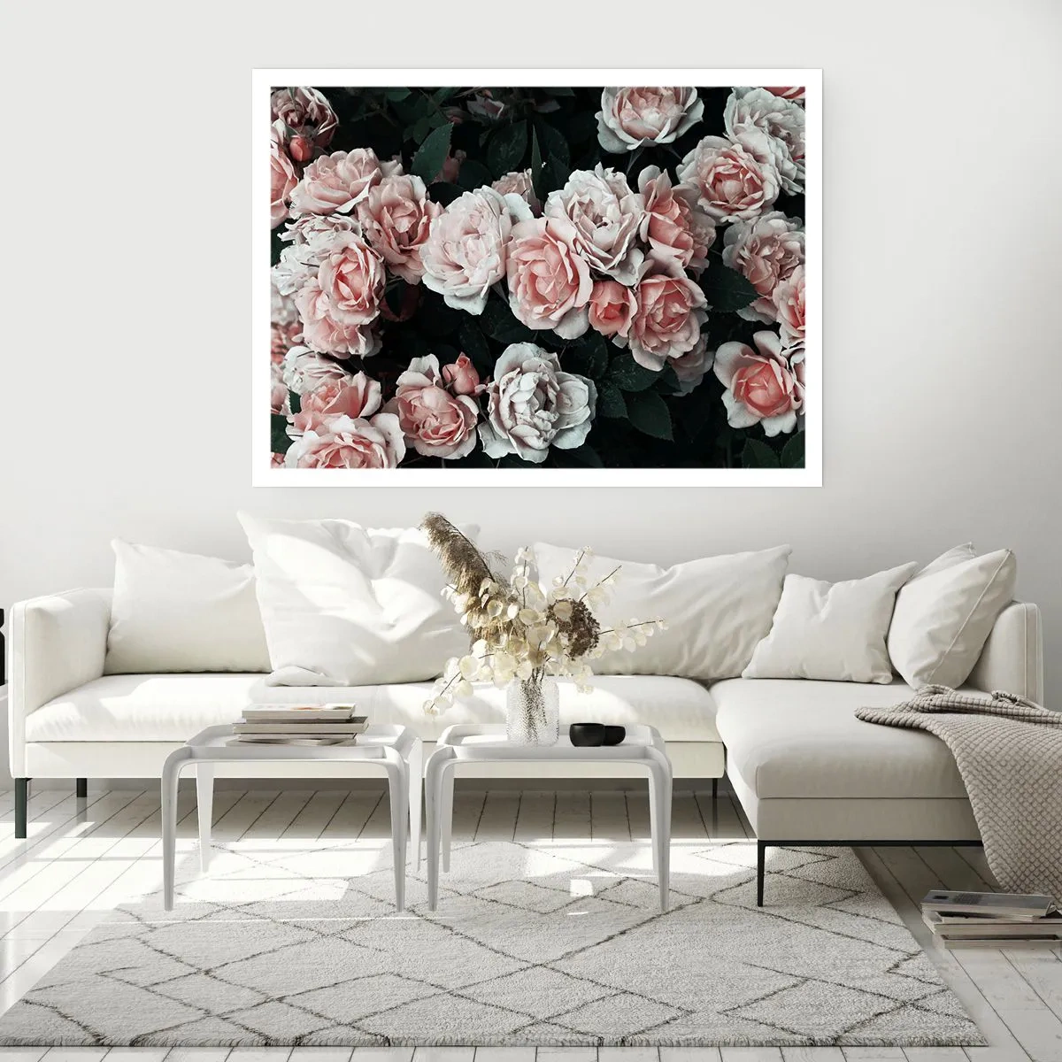 Plakat - Różany ansamble - 70x50 cm