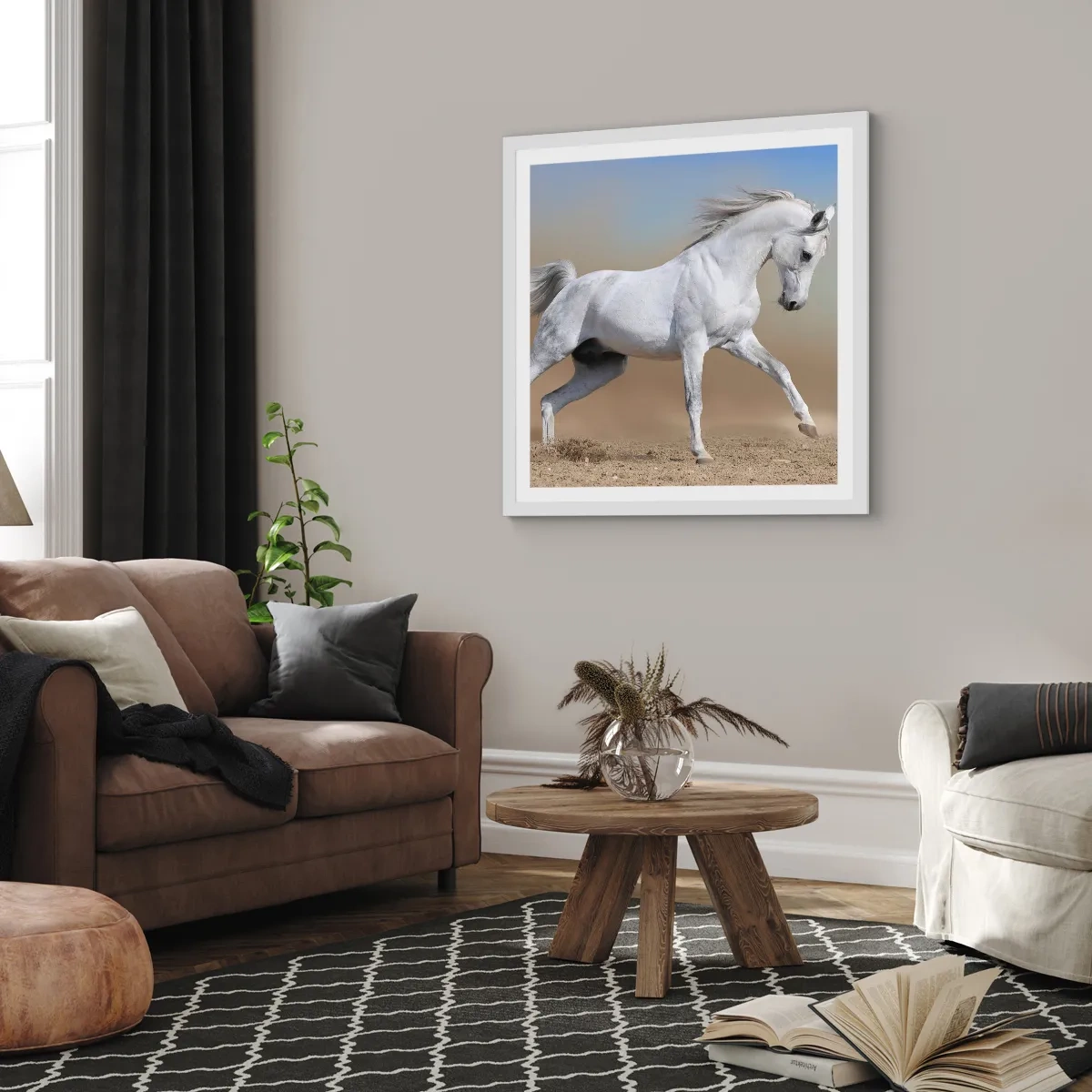 Plakat w białej ramie - Najpiękniejsza arabska baśń - 30x30 cm