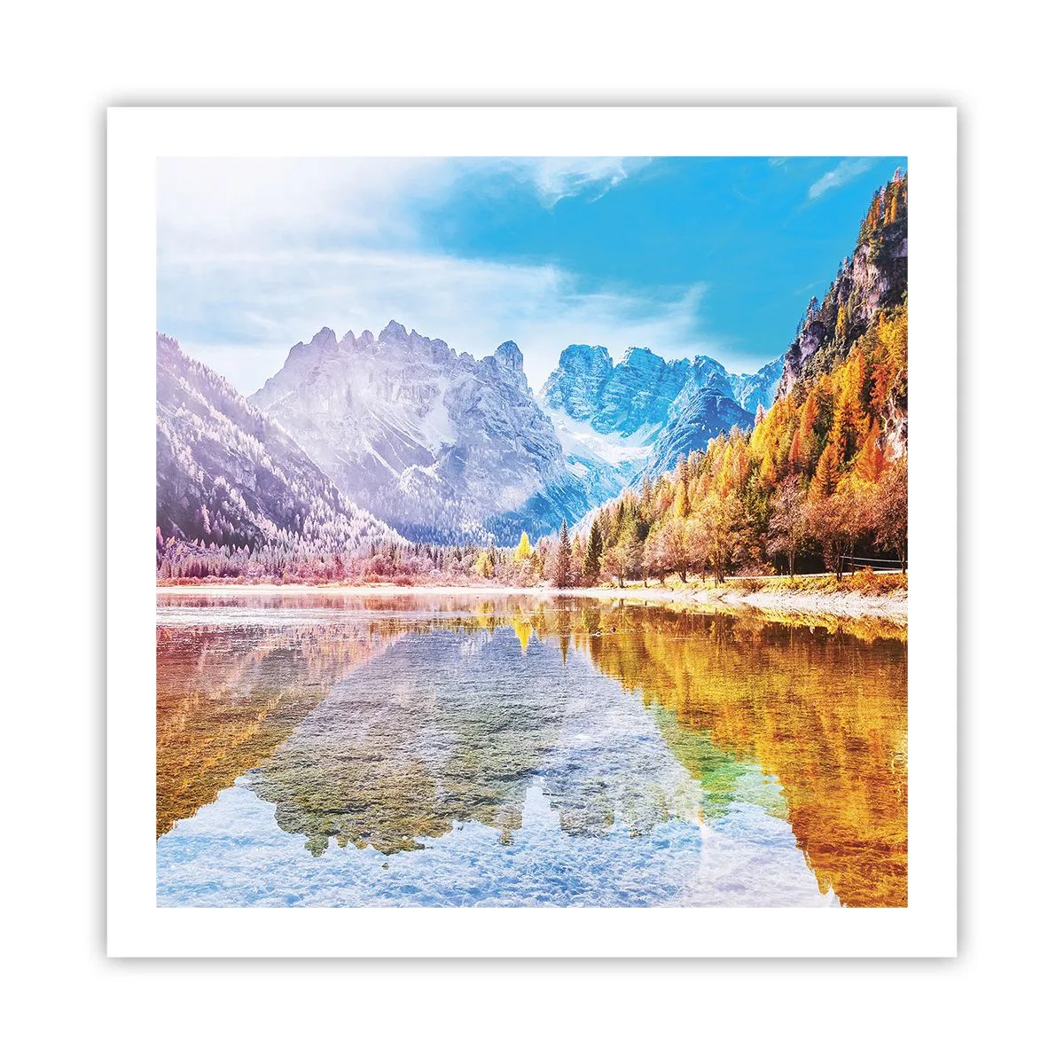 Plakat - A w górach już jesień - 60x60 cm