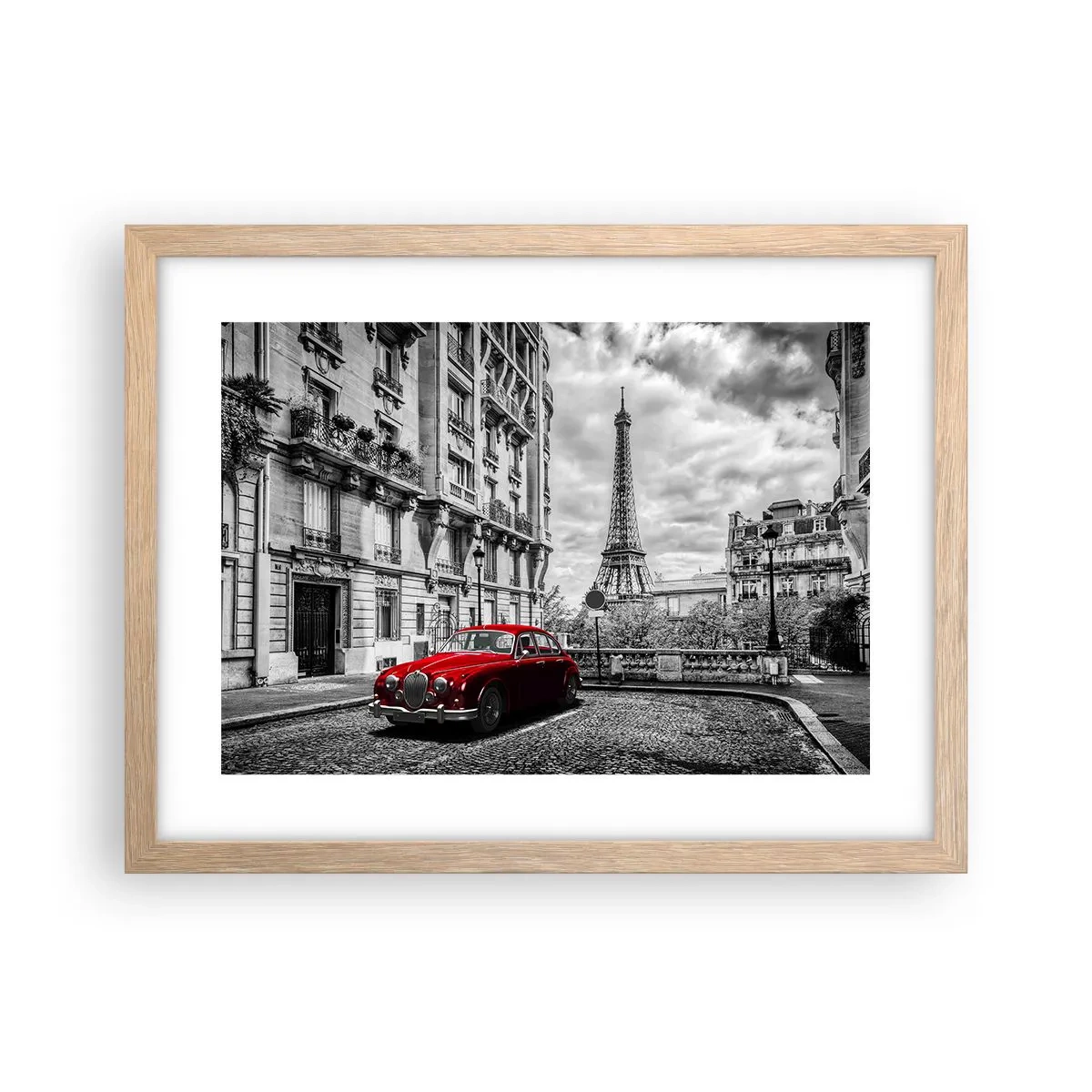 Plakat w ramie jasny dąb - Drapieżnik w mieście - 40x30 cm