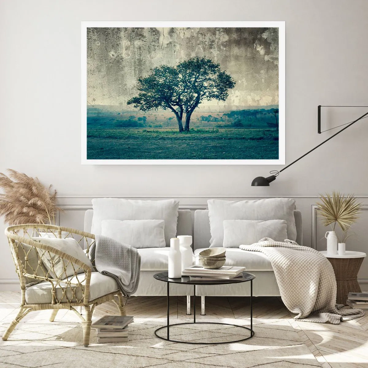 Plakat - Jabłoń na błękitnym błoniu? - 40x30 cm