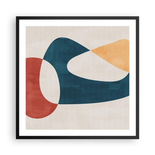 Plakat w czarnej ramie - Wpływy i metamorfozy - 60x60 cm