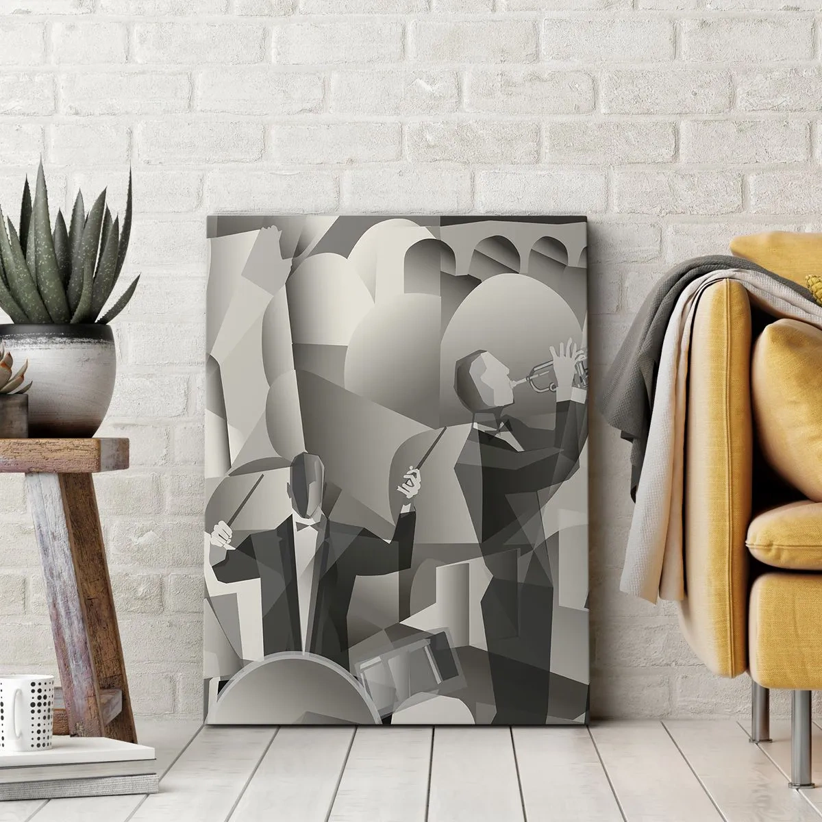 Obraz na płótnie - W przestrzeni dźwięków - 55x100 cm
