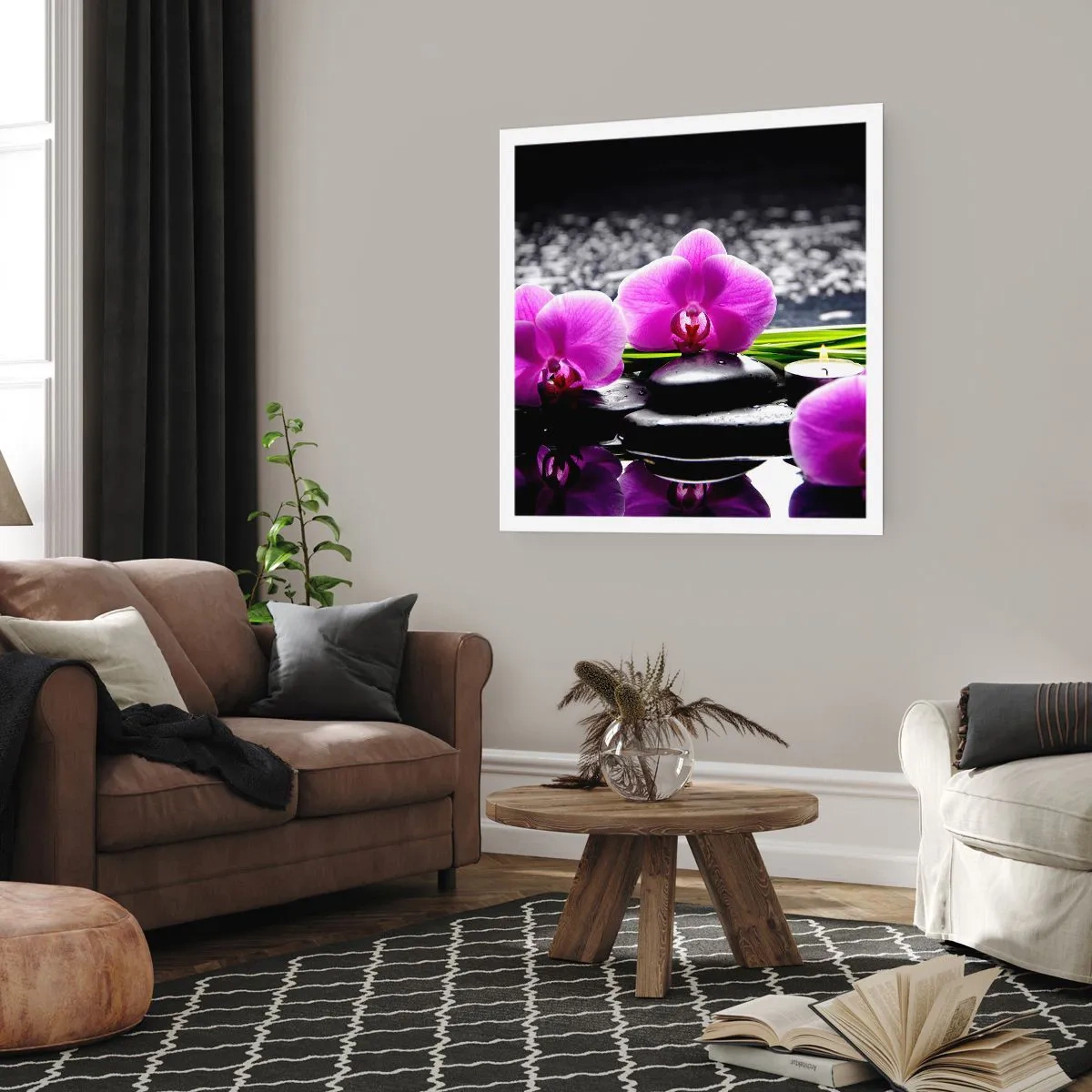 Plakat - Utonąć w ciszy i spokoju - 60x60 cm