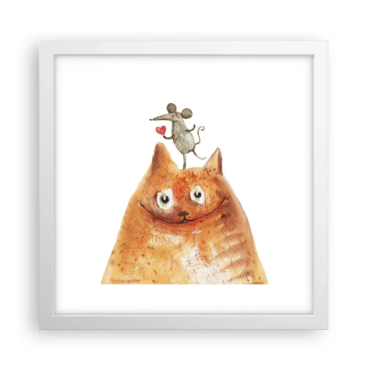 Plakat w białej ramie - Paradoksy miłości - 30x30 cm