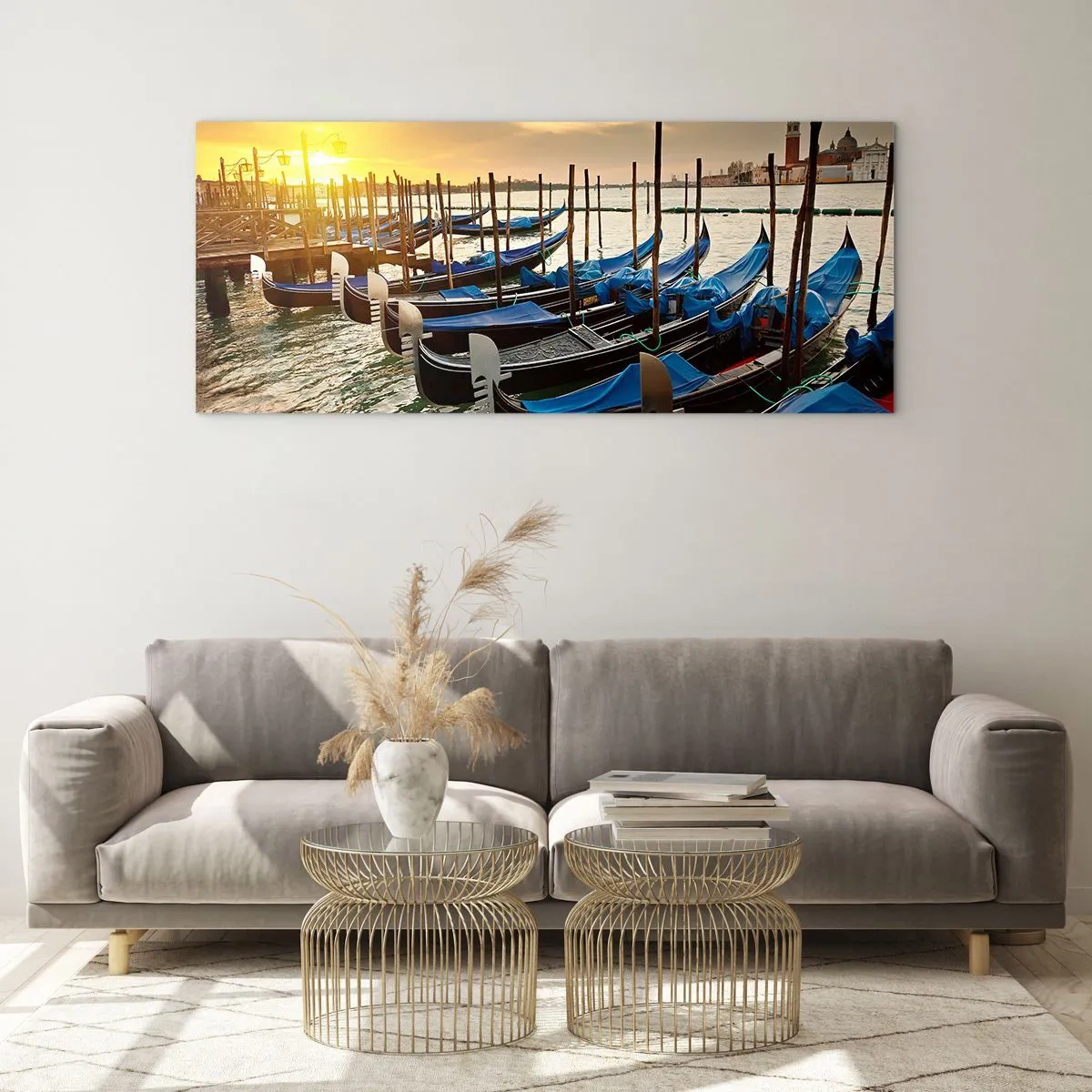 Obraz na szkle - Zanim przypłynie gwar - 100x40 cm