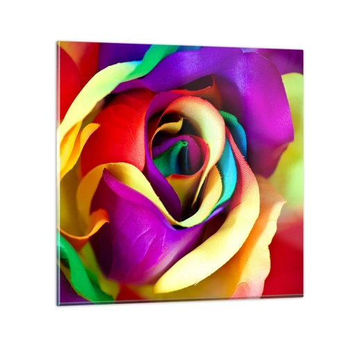 Obraz na szkle - To niemożliwe - 40x40 cm