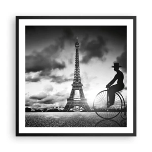 Plakat w czarnej ramie - Tęsknota do Belle Epoque - 60x60 cm