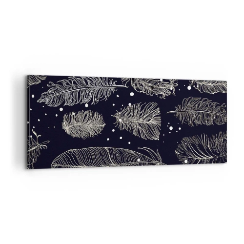 Obraz na płótnie - Pierzasta koronka - 100x40 cm