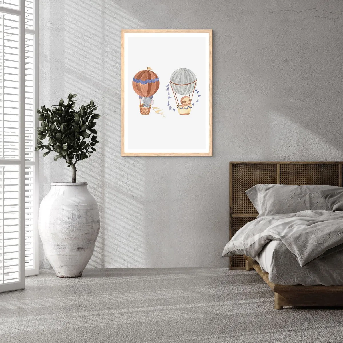 Plakat w ramie jasny dąb - Przyjaciele w podróży - 61x91 cm