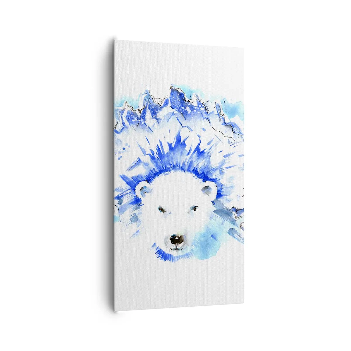 Obraz na płótnie - Król Arktyki w lodowej koronie - 65x120 cm