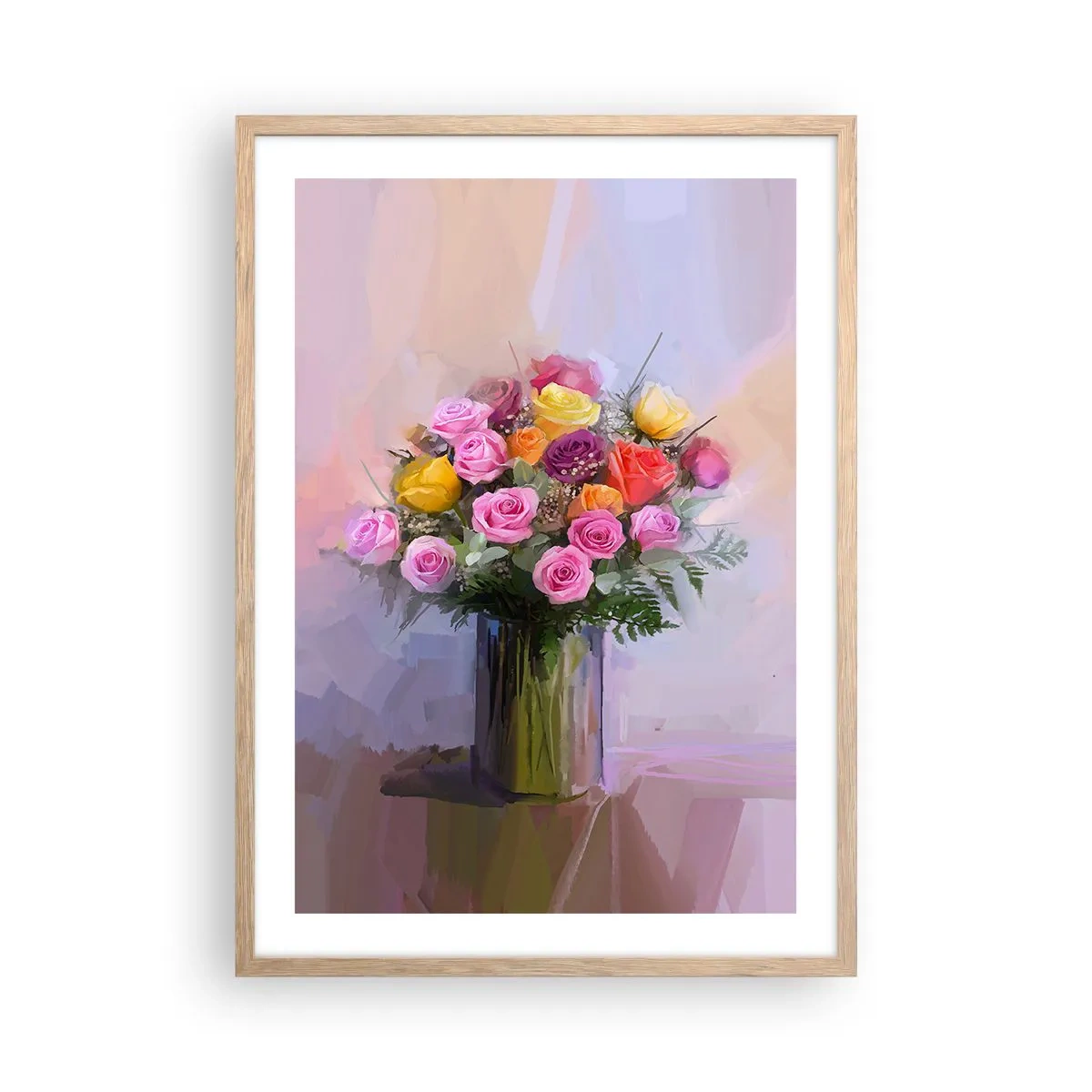 Plakat w ramie jasny dąb - Zatrzymane piękno - 50x70 cm