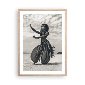 Plakat w ramie jasny dąb - Taniec południowych wysp - 50x70 cm