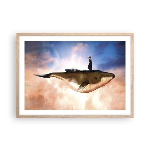 Plakat w ramie jasny dąb - Nadrealna podróż - 70x50 cm