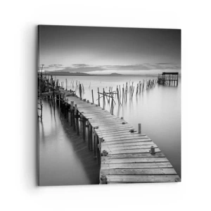 Obraz na płótnie - Spokój zapomnianego brzegu - 70x70 cm