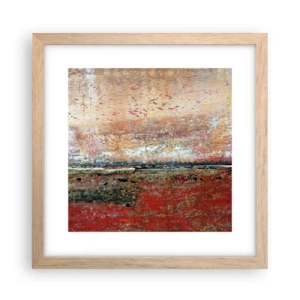 Plakat w ramie jasny dąb - Może to morze - 30x30 cm