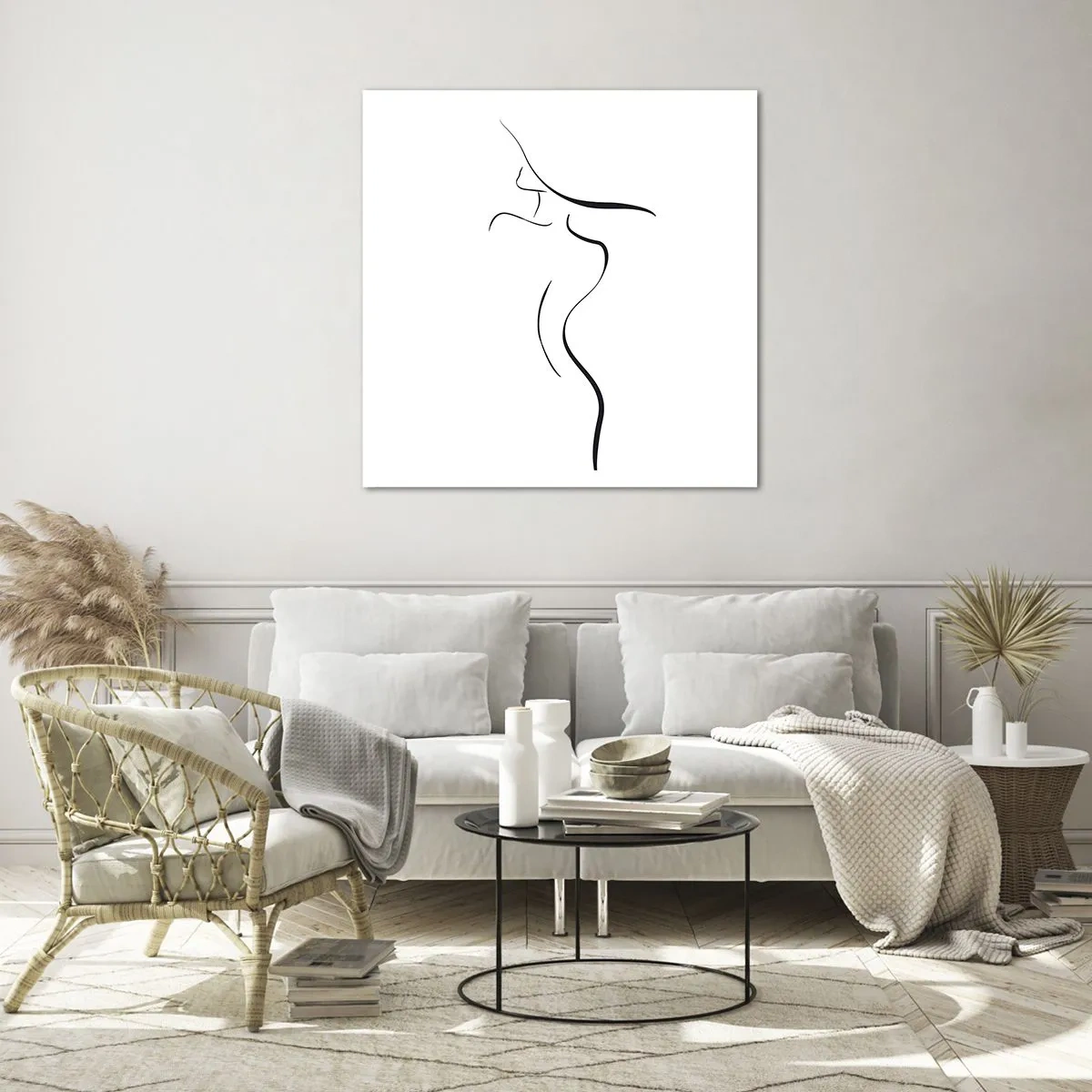 Obraz na szkle - Nieuchwytna jak fala - 60x60 cm