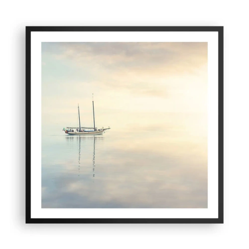 Plakat w czarnej ramie - W morzu ciszy - 60x60 cm