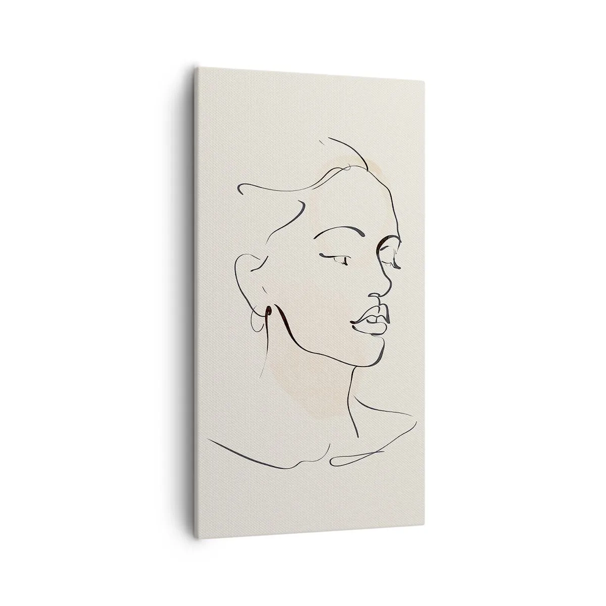 Obraz na płótnie - Pewną kreską - 55x100 cm