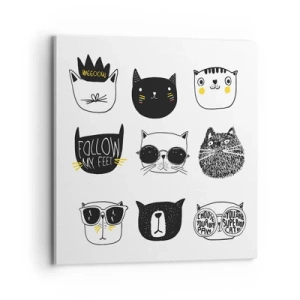 Obraz na płótnie - Każdy inny - 70x70 cm